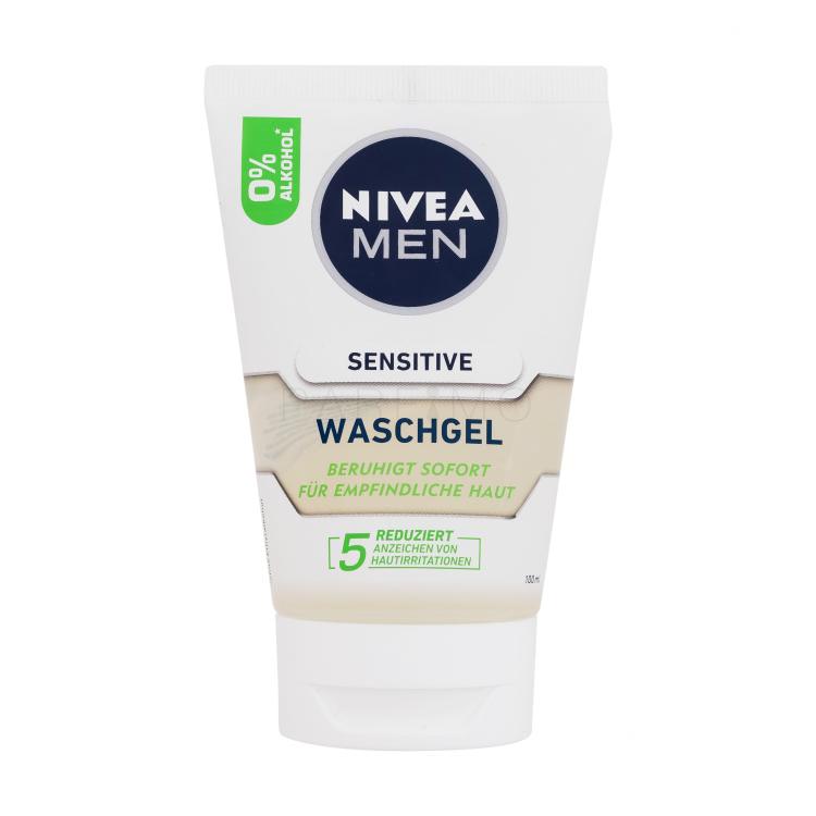 Nivea Men Sensitive Face Wash Čistilni gel za moške 100 ml