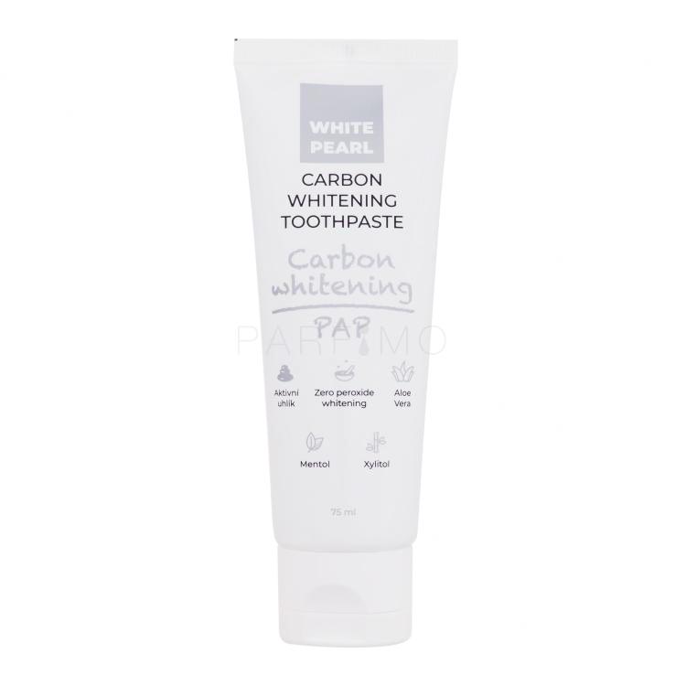 White Pearl PAP Carbon Whitening Toothpaste Zobna pasta 75 ml