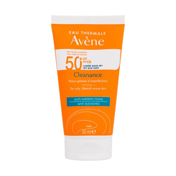 Avene Cleanance Anti-Blemishes SPF50+ Zaščita pred soncem za obraz za ženske 50 ml