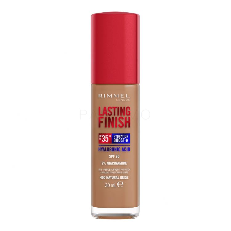 Rimmel London Lasting Finish 35H SPF20 Puder za ženske 30 ml Odtenek 400 Natural Beige