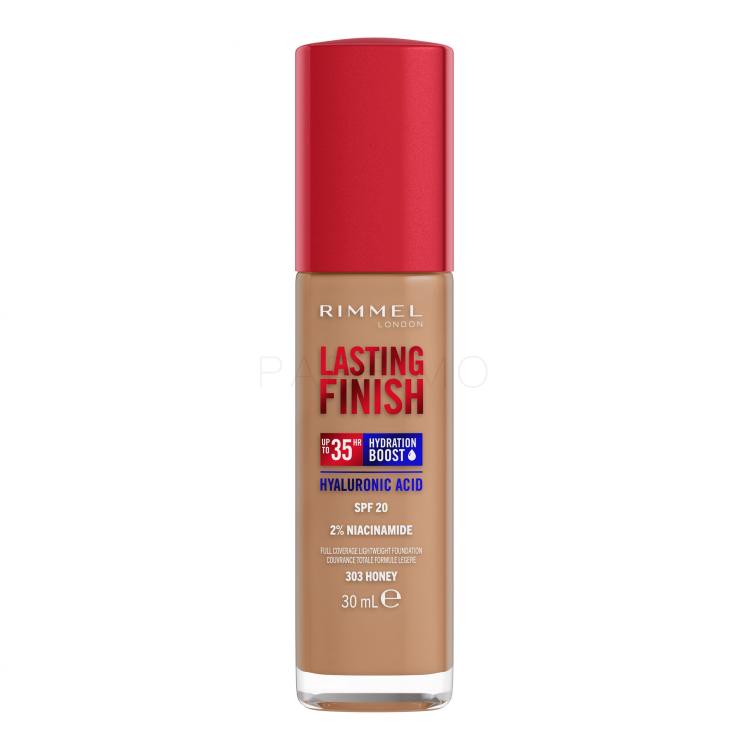 Rimmel London Lasting Finish 35H SPF20 Puder za ženske 30 ml Odtenek 303 Honey