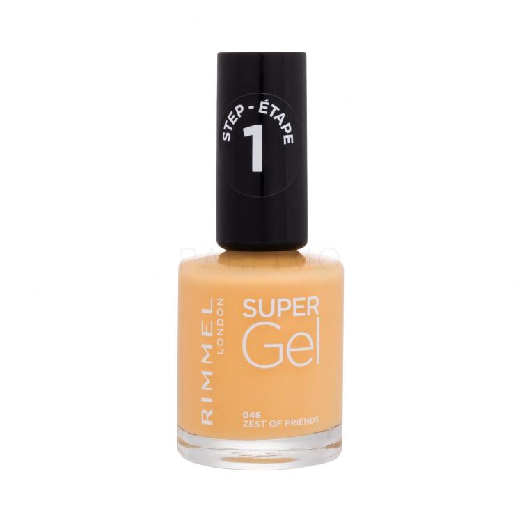 Rimmel London Super Gel STEP1 Lak za nohte za ženske 12 ml Odtenek 046 Zest Of Friends