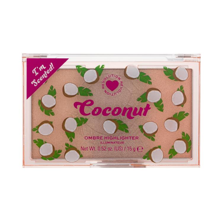 I Heart Revolution Coconut Ombre Highlighter Osvetljevalec za ženske 15 g