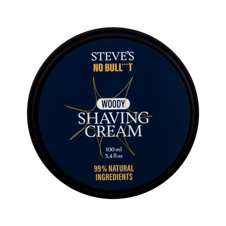 Steve´s No Bull***t Woody Shaving Cream Krema za britje za moške 100 ml