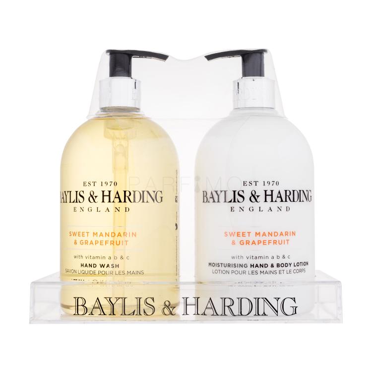 Baylis &amp; Harding Sweet Mandarin &amp; Grapefruit Darilni set losjon za telo Sweet Mandarin &amp; Grapefruit Moisturising Hand &amp; Body Lotion 500 ml + tekoče milo Sweet Mandarin &amp; Grapefruit Hand Wash 500 ml