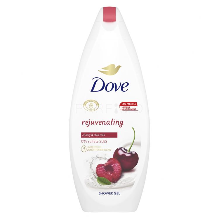 Dove Rejuvenating Cherry &amp; Chia Milk Gel za prhanje za ženske 250 ml