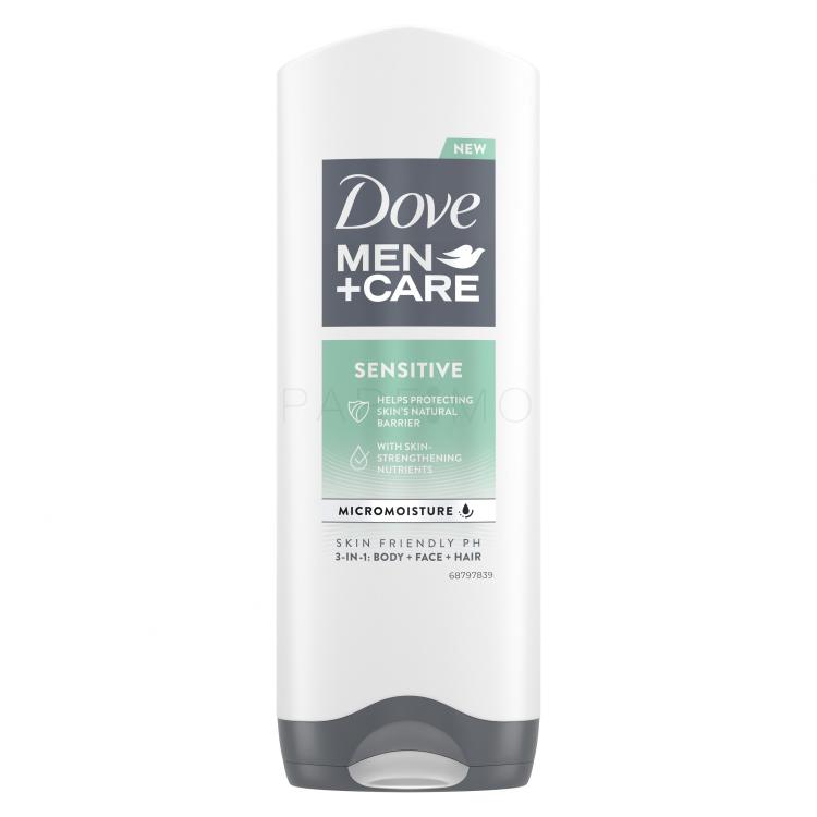 Dove Men + Care Sensitive Gel za prhanje za moške 250 ml