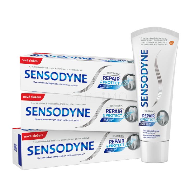 Sensodyne Repair &amp; Protect Whitening Trio Zobna pasta Set