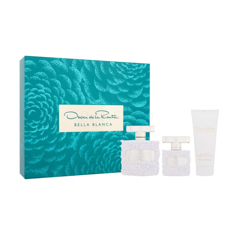 Oscar de la Renta Bella Blanca Darilni set parfumska voda 100 ml + parfumska voda 30 ml + losjon za telo 100 ml