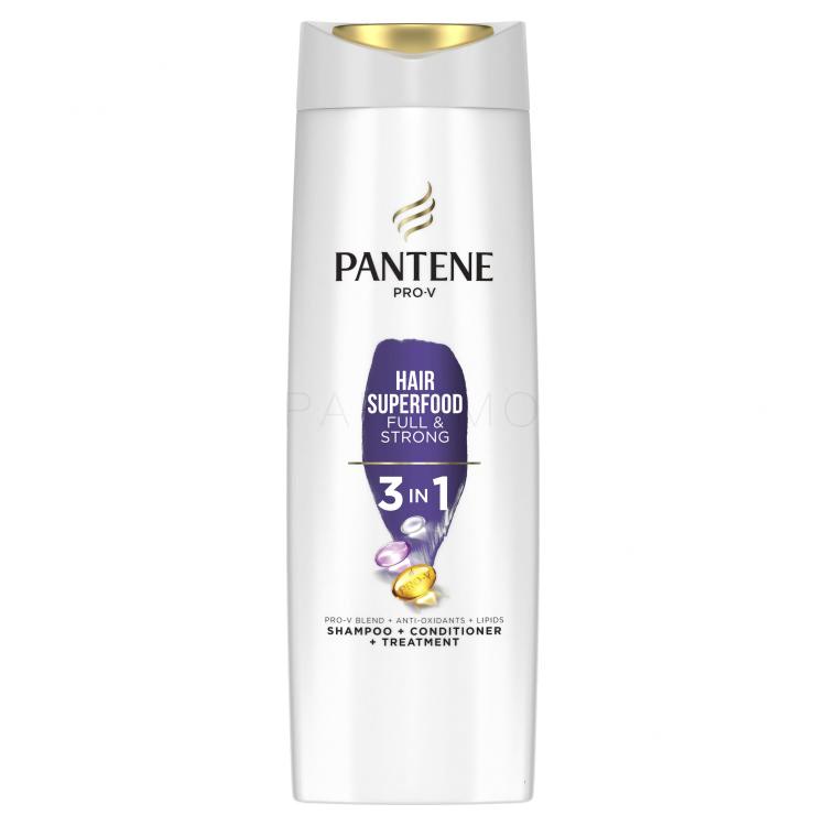 Pantene Superfood Full &amp; Strong 3 in 1 Šampon za ženske 360 ml