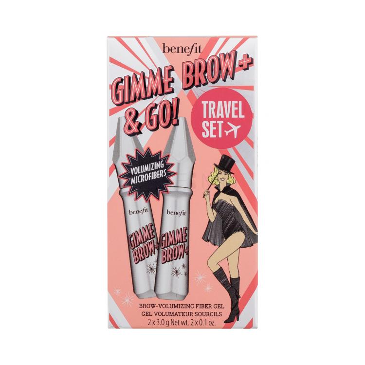 Benefit Gimme Brow+ Brow-Volumizing Duo Gel za obrvi za ženske Odtenek 3 Neutral Light Brown Set