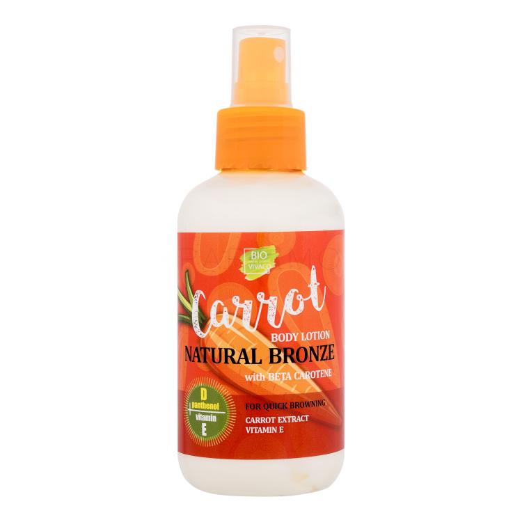 Vivaco Bio Carrot Natural Bronze Body Lotion Zaščita pred soncem za telo 150 ml