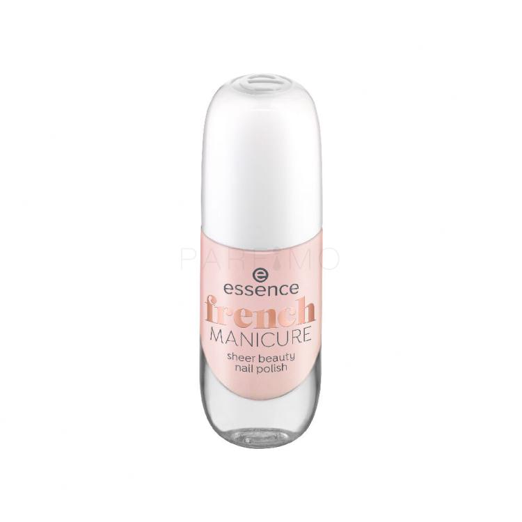 Essence French Manicure Sheer Beauty Nail Polish Lak za nohte za ženske 8 ml Odtenek 01 Peach Please!