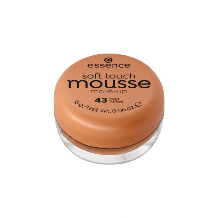 Essence Soft Touch Mousse Puder za ženske 16 g Odtenek 43 Matt Toffee