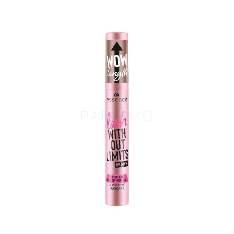 Essence Lash Without Limits Extreme Lengthening &amp; Volume Mascara Maskara za ženske 13 ml Odtenek 02 Brown