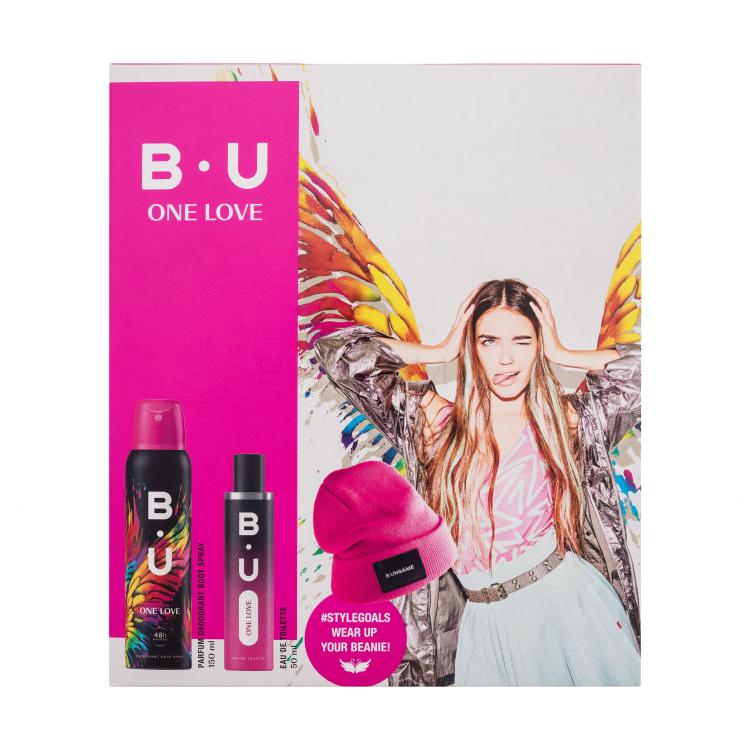 B.U. One Love Darilni set toaletna voda 50 ml + deodorant 150 ml poškodovana škatla