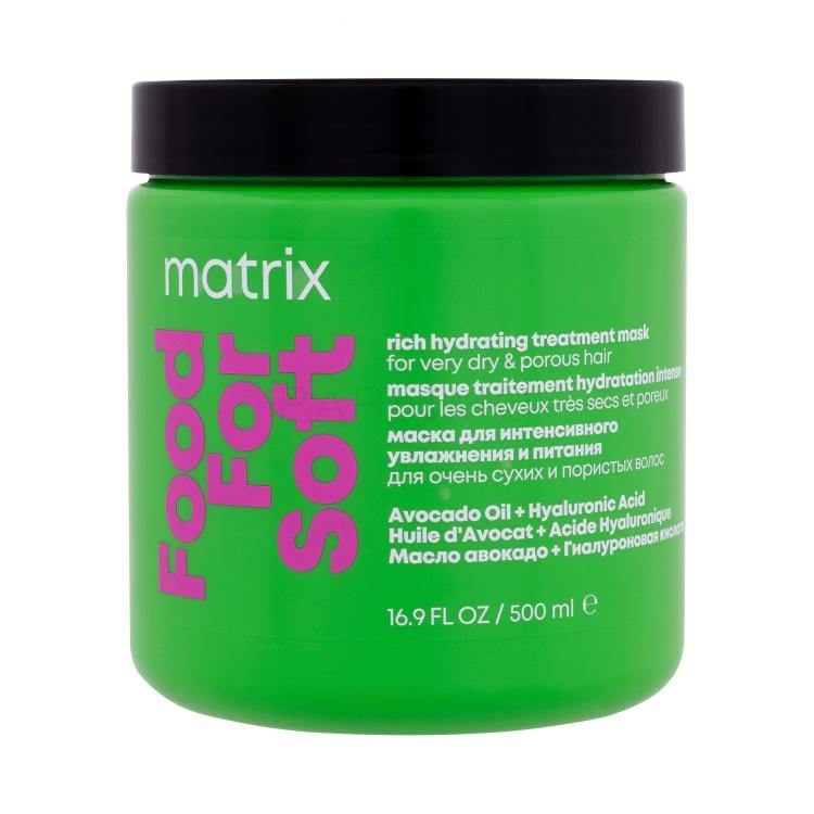 Matrix Food For Soft Rich Hydrating Treatment Mask Maska za lase za ženske 500 ml