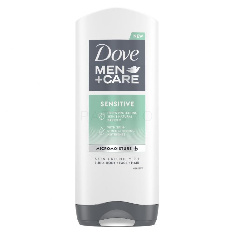 Dove Men + Care Sensitive Gel za prhanje za moške 400 ml