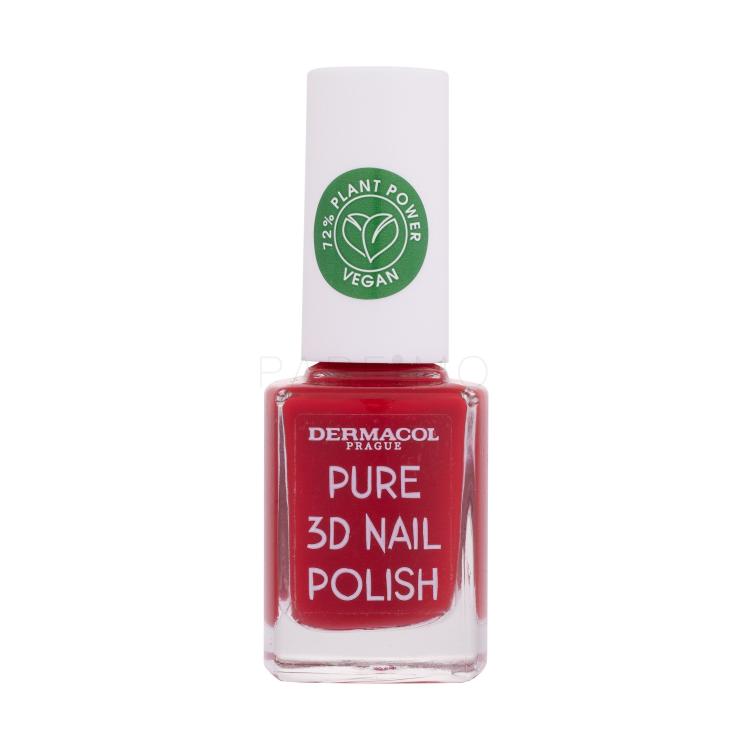 Dermacol Pure 3D Lak za nohte za ženske 11 ml Odtenek 04 Poppy Red