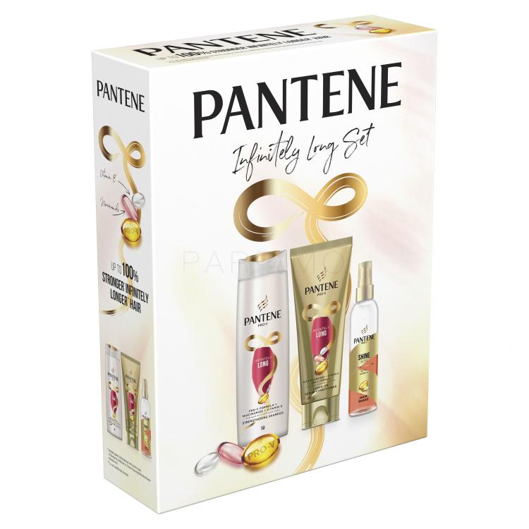 Pantene PRO-V Infinitely Long Set Darilni set šampon Infinitely Long 400 ml + balzam brez izpiranja Infinitely Long 200 ml + balzam v spreju Shine SOS 150 ml