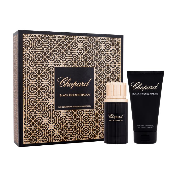 Chopard Malaki Black Incense Darilni set parfumska voda 80 ml + gel za prhanje 150 ml