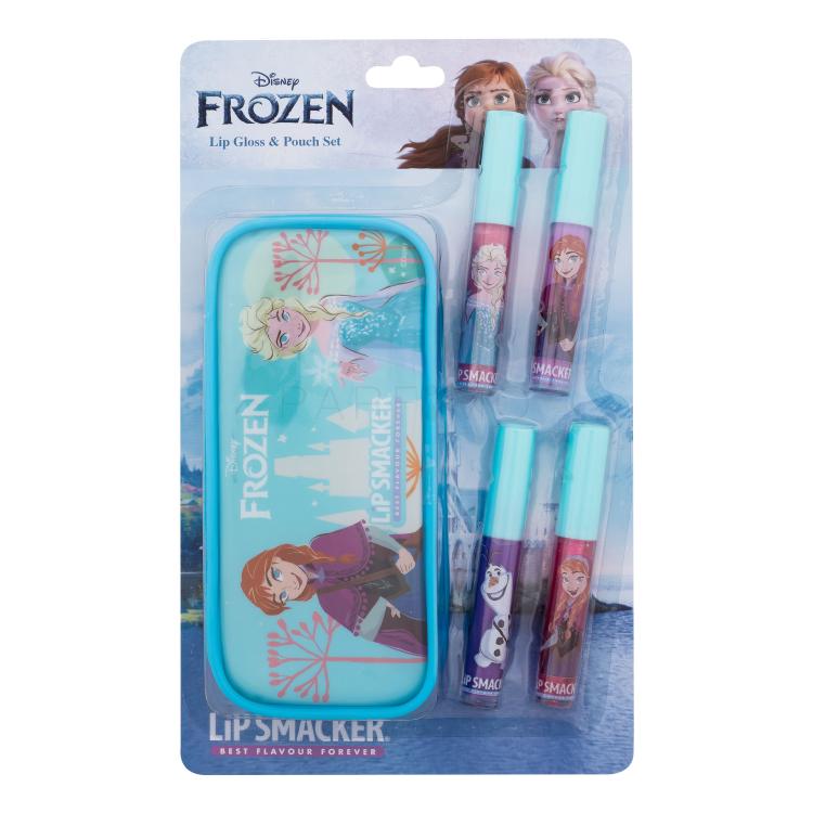 Lip Smacker Disney Frozen Lip Gloss &amp; Pouch Set Darilni set glos za ustnice 4 x 6 ml + kozmetična torbica