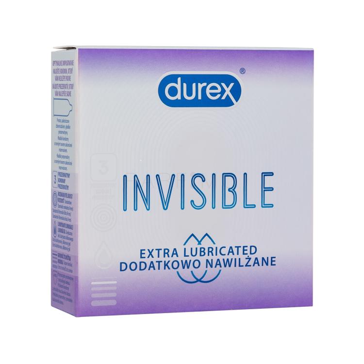 Durex Invisible Extra Lubricated Kondomi za moške Set