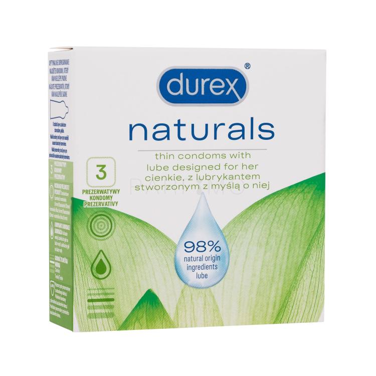 Durex Naturals Kondomi za moške Set