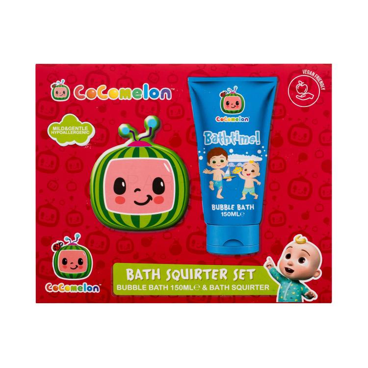 Cocomelon Bath Squirter Duo Set Darilni set pena za kopel Bathtime! Bubble Bath 150 ml + igračka za kopanje