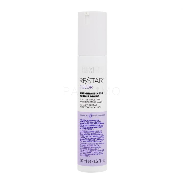 Revlon Professional Re/Start Color Anti-Brassiness Purple Drops Serum za lase za ženske 50 ml