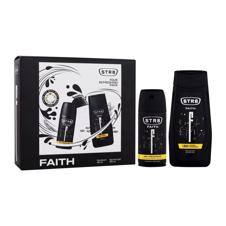 STR8 Faith 48h Darilni set deodorant 150 ml + gel za prhanje 250 ml