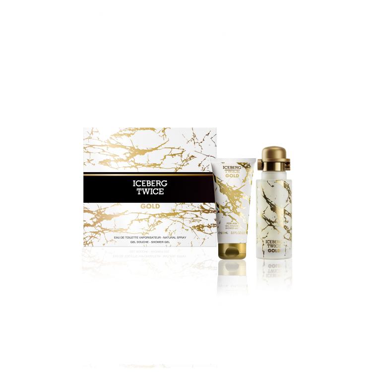 Iceberg Twice Gold Darilni set toaletna voda 125 ml + gel za prhanje 100 ml