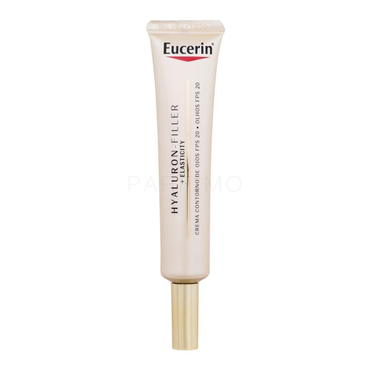 Eucerin Hyaluron-Filler + Elasticity SPF20 Krema za okoli oči za ženske 15 ml