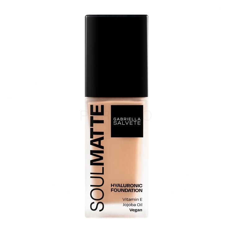 Gabriella Salvete Soulmatte Hyaluronic Foundation Puder za ženske 30 ml Odtenek 04W Golden Sand Warm