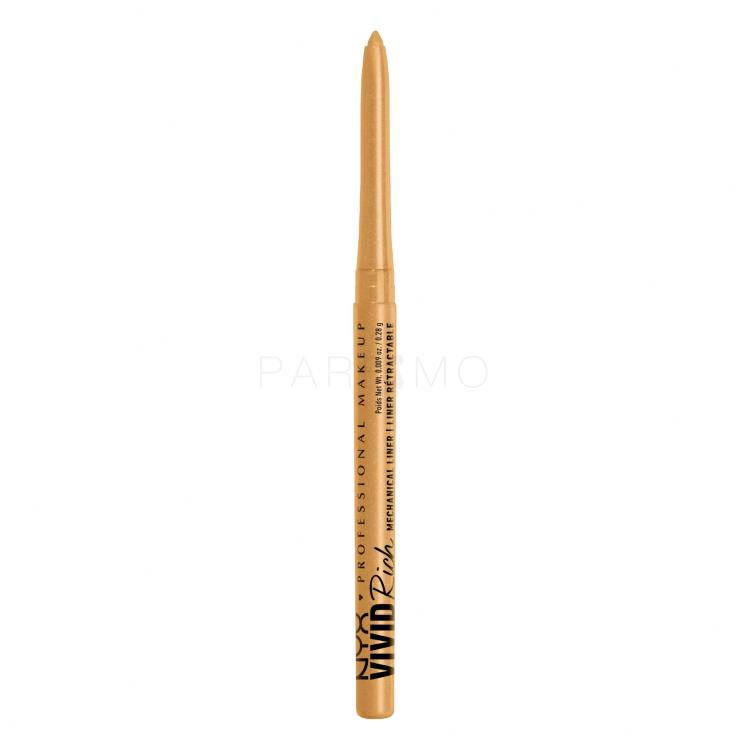 NYX Professional Makeup Vivid Rich Mechanical Liner Svinčnik za oči za ženske 0,28 g Odtenek 01 Amber Stunner