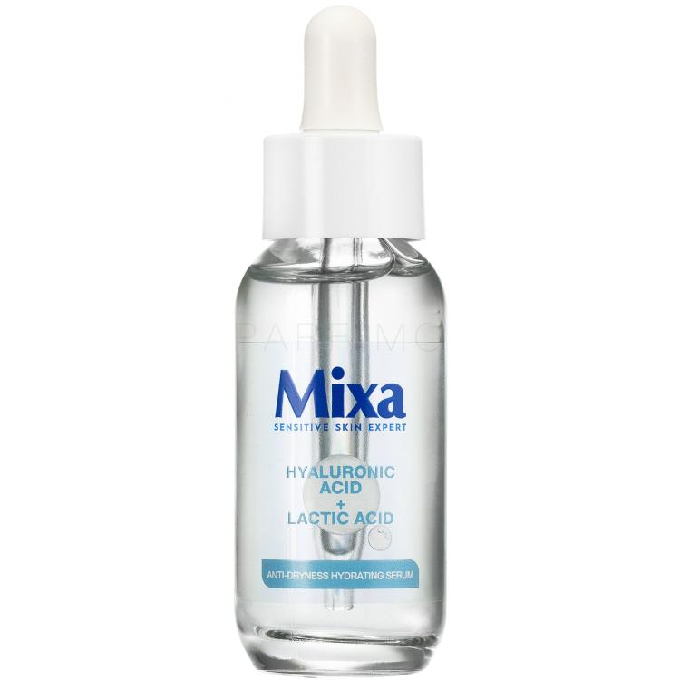 Mixa Hyaluronic Acid + Lactic Acid Anti-Dryness Hydrating Serum Serum za obraz za ženske 30 ml