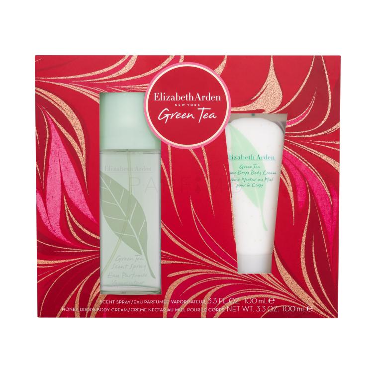 Elizabeth Arden Green Tea SET2 Darilni set toaletna voda 100 ml + krema za telo Honey Drops 100 ml