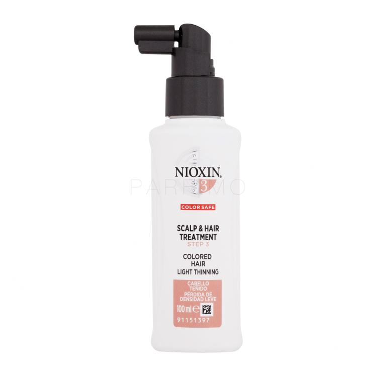 Nioxin System 3 Scalp &amp; Hair Treatment Nega brez izpiranja za ženske 100 ml poškodovana škatla