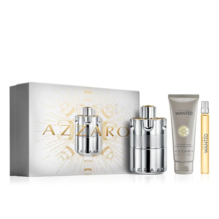 Azzaro Wanted Darilni set parfumska voda 100 ml + parfumska voda 10 ml + gel za prhanje 75 ml