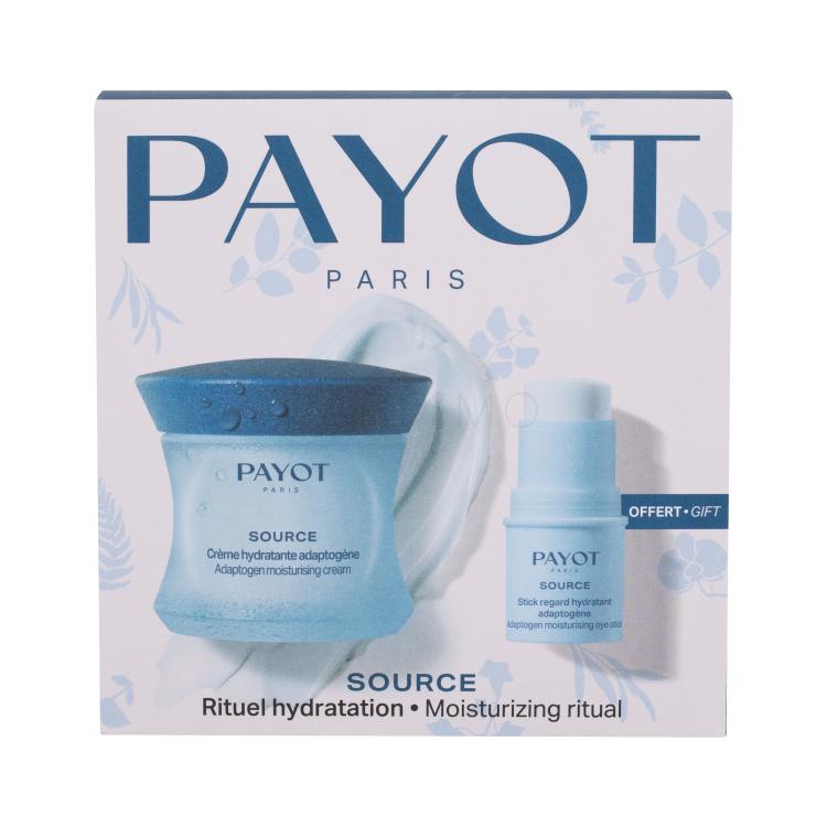 PAYOT Source Moisturizing Ritual Darilni set krema za obraz Adaptogen Moisturising Cream 50 ml + krema za okoli oči v stiku Adaptogen Moisturising Eye Stick 4,5 g poškodovana škatla