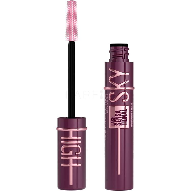 Maybelline Lash Sensational Sky High Maskara za ženske 7,2 ml Odtenek Burgundy Haze