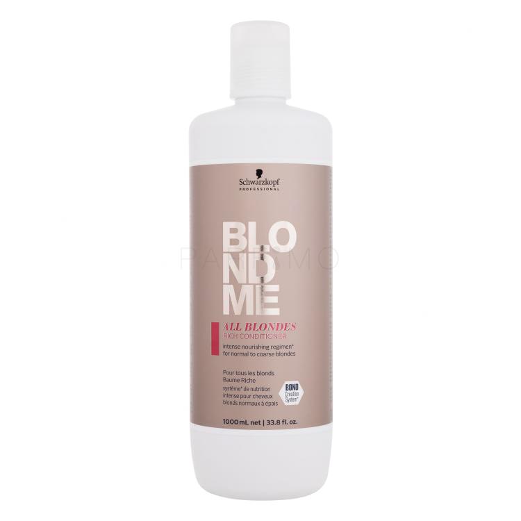 Schwarzkopf Professional Blond Me All Blondes Rich Balzam za lase za ženske 1000 ml