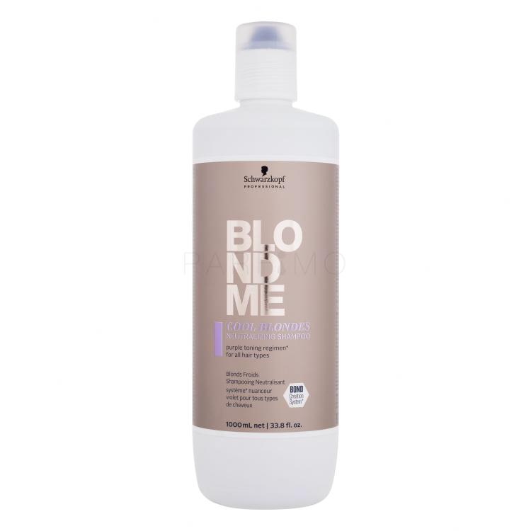 Schwarzkopf Professional Blond Me Cool Blondes Neutralizing Shampoo Šampon za ženske 1000 ml