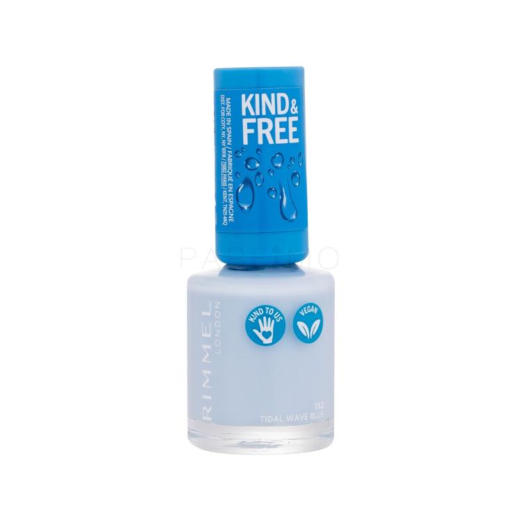 Rimmel London Kind &amp; Free Lak za nohte za ženske 8 ml Odtenek 152 Tidal Wave Blue