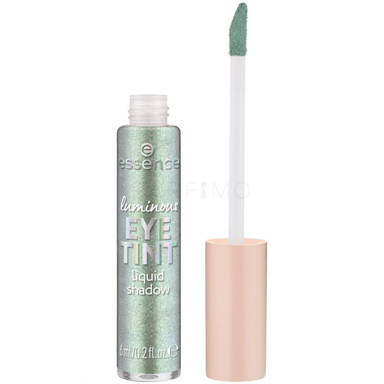 Essence Luminous Eye Tint Liquid Shadow Senčilo za oči za ženske 6 ml Odtenek 06 Sparkly Jade