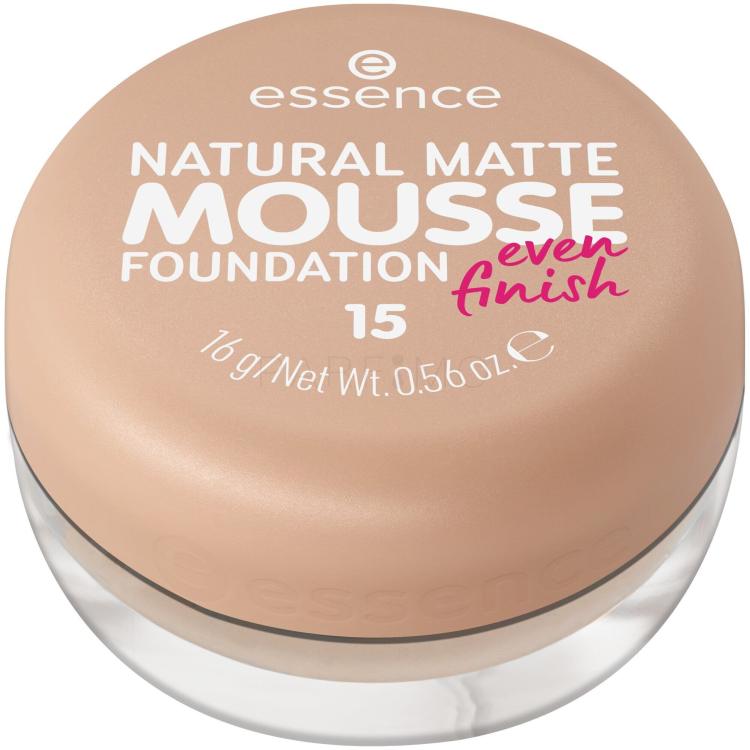 Essence Natural Matte Mousse Puder za ženske 16 g Odtenek 15