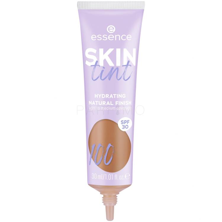 Essence Skin Tint Hydrating Natural Finish SPF30 Puder za ženske 30 ml Odtenek 100