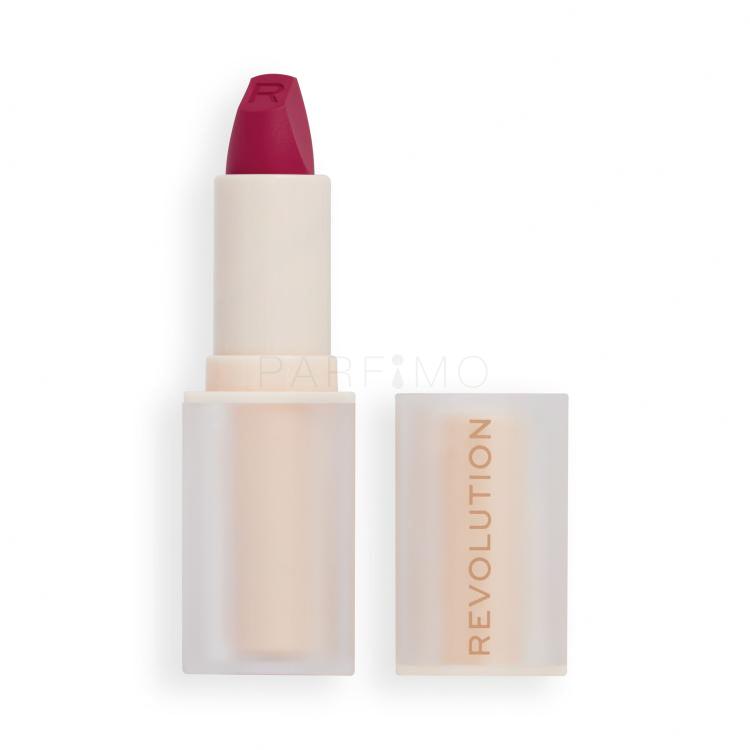 Makeup Revolution London Lip Allure Soft Satin Lipstick Šminka za ženske 3,2 g Odtenek Material Girl Wine