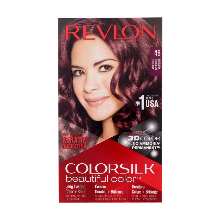 Revlon Colorsilk Beautiful Color Barva za lase za ženske 59,1 ml Odtenek 48 Burgundy