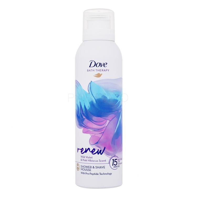 Dove Bath Therapy Renew Shower &amp; Shave Mousse Pena za prhanje za ženske 200 ml